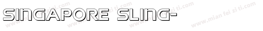 Singapore Sling字体转换